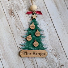 Load image into Gallery viewer, Personalized 2025 Family Ornament - Christmas Tree