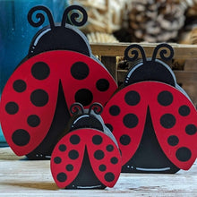 Load image into Gallery viewer, Chunky Ladybug Shelf Sitters - Small
