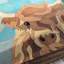 Load image into Gallery viewer, Framed Highland Cow Sign