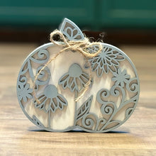 Load image into Gallery viewer, Chunky Wood Pumpkins – Fall Tiered Tray & Tabletop Décor - Large - Flowers