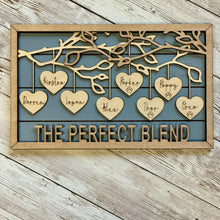 Load image into Gallery viewer, Personalized Hanging Hearts Framed Sign - Custom Sign