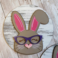 Load image into Gallery viewer, Add-On - Interchangeable Frame - Easter Bunny with Glasses -  Easter Holiday Wall Art