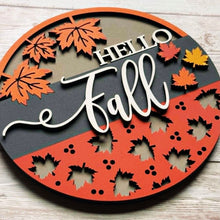 Load image into Gallery viewer, Add-On - Interchangeable Frame - Hello Fall Insert | Autumn Farmhouse Decor