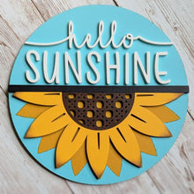 Load image into Gallery viewer, add-on interchangeable frame, insert interchangeable frame, sunflower decor, farmhouse decor, interchangeable decor
