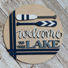 Load image into Gallery viewer, interchangeable decor, lake decor, river decor, summer lake house