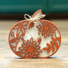 Load image into Gallery viewer, Chunky Wood Pumpkins – Fall Tiered Tray & Tabletop Décor - Large - Leaves