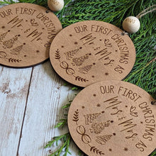 Load image into Gallery viewer, Our First Christmas Ornament - Mr & Mrs, Mr & Mr, Mrs & Mrs