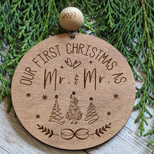 Load image into Gallery viewer, Our First Christmas Ornament - Mr & Mrs, Mr & Mr, Mrs & Mrs
