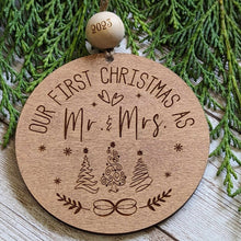 Load image into Gallery viewer, Our First Christmas Ornament - Mr & Mrs, Mr & Mr, Mrs & Mrs