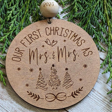 Load image into Gallery viewer, Our First Christmas Ornament - Mr & Mrs, Mr & Mr, Mrs & Mrs
