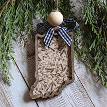 Load image into Gallery viewer, Floral State Ornaments