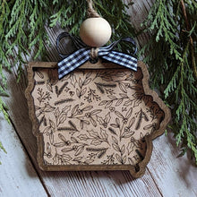 Load image into Gallery viewer, Floral State Ornaments