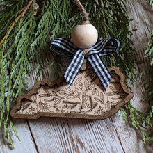 Load image into Gallery viewer, Floral State Ornaments