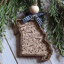 Load image into Gallery viewer, Floral State Ornaments