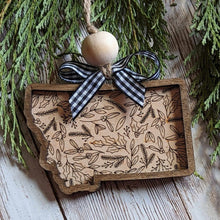 Load image into Gallery viewer, Floral State Ornaments