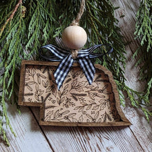 Load image into Gallery viewer, Floral State Ornaments