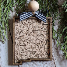 Load image into Gallery viewer, Floral State Ornaments