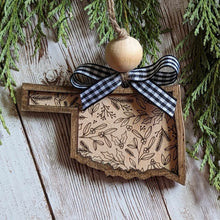 Load image into Gallery viewer, Floral State Ornaments
