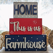 Load image into Gallery viewer, patriotic tiered tray decor