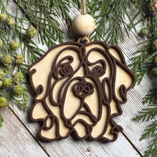 Load image into Gallery viewer, wooden Christmas ornament for dog lovers and pet parents