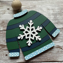Load image into Gallery viewer, Hand-Painted "Ugly Sweater" Ornaments