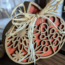 Load image into Gallery viewer, Chunky Pumpkins - Small - Floral "Bubbles"