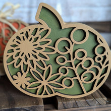 Load image into Gallery viewer, Chunky Pumpkins - Small - Floral "Bubbles"