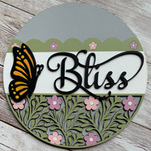 Load image into Gallery viewer, Vibrant butterfly home decor insert for interchangeable frame
