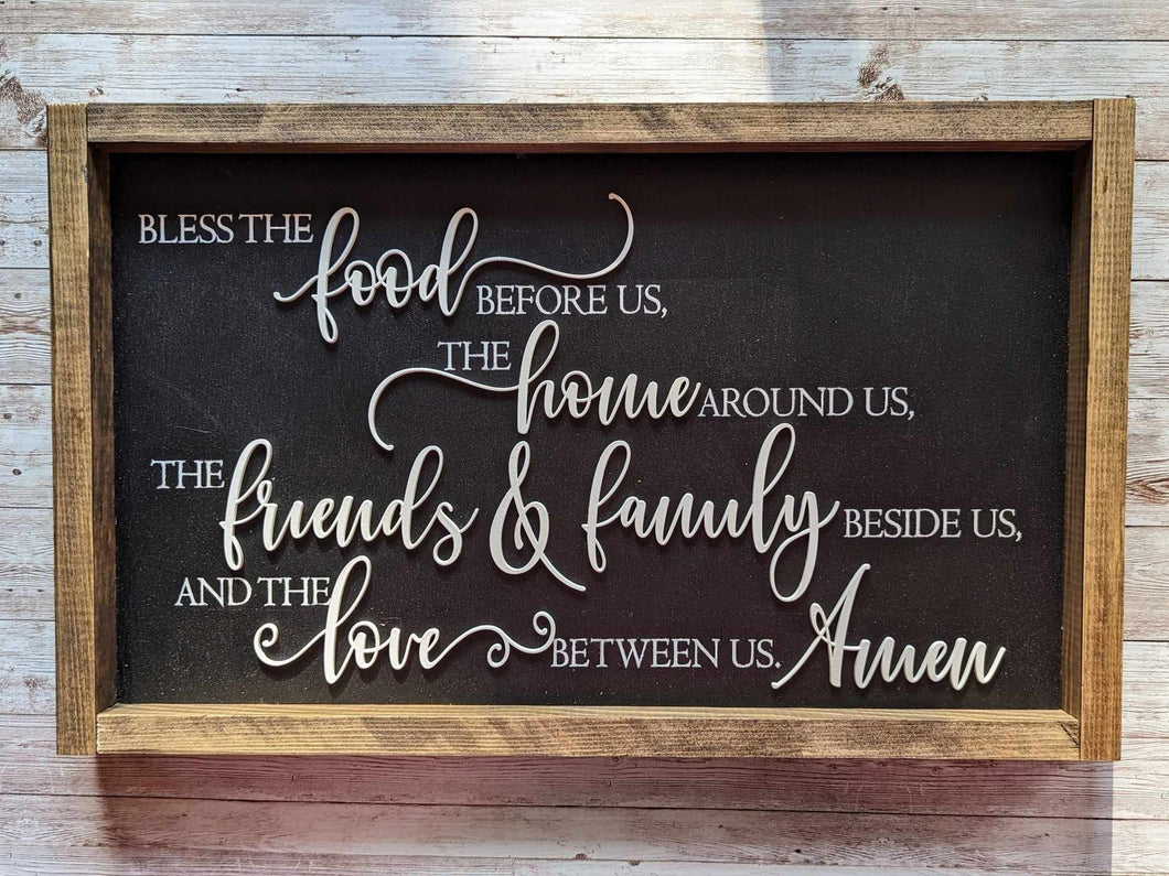 Framed Blessings Sign