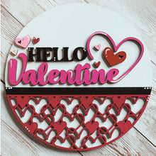 Load image into Gallery viewer, Valentine decor, Valentine frame insert, interchangeable decor, Valentine sign, seasonal home decor, Valentine gift, heart decor, Valentine farmhouse decor
