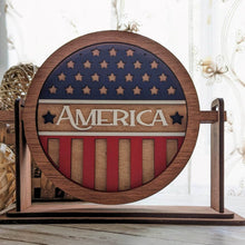 Load image into Gallery viewer, interchangeable frame, interchangeable decor, patriotic decor, american flag decor
