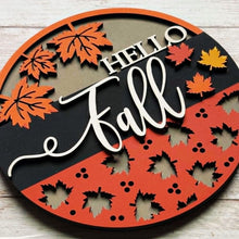 Load image into Gallery viewer, Add-On - Interchangeable Frame - Hello Fall Insert | Autumn Farmhouse Decor
