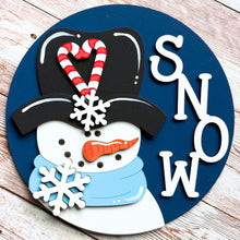 Load image into Gallery viewer, Add-On - Interchangeable Frame - Snowman with Candycane
