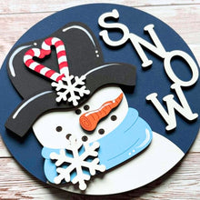 Load image into Gallery viewer, Add-On - Interchangeable Frame - Snowman with Candycane

