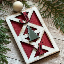 Load image into Gallery viewer, Hand-Painted Barn Door Ornament - JOY
