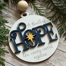 Load image into Gallery viewer, Hand-Painted Nativity Ornaments – Christian Holiday Tree Decorations

