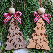 Load image into Gallery viewer, christmas ornament, as we dream by the fire ornament
