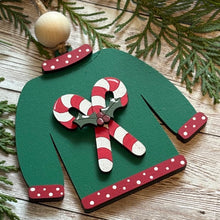 Load image into Gallery viewer, Hand-Painted &quot;Ugly Sweater&quot; Ornaments
