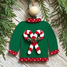 Load image into Gallery viewer, Hand-Painted &quot;Ugly Sweater&quot; Ornaments

