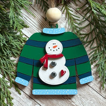 Load image into Gallery viewer, Hand-Painted &quot;Ugly Sweater&quot; Ornaments
