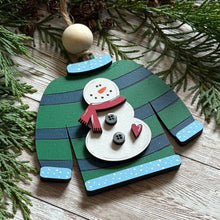 Load image into Gallery viewer, Hand-Painted &quot;Ugly Sweater&quot; Ornaments
