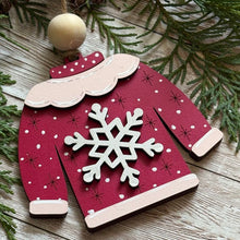 Load image into Gallery viewer, Hand-Painted &quot;Ugly Sweater&quot; Ornaments
