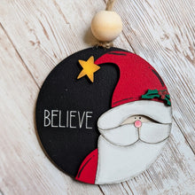 Load image into Gallery viewer, Hand-Painted Christmas Ornament - Believe
