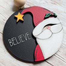 Load image into Gallery viewer, Hand-Painted Christmas Ornament - Believe
