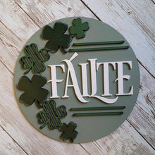 Load image into Gallery viewer, Celtic-inspired Failte frame insert for interchangeable home decor
