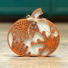Load image into Gallery viewer, Chunky Wood Pumpkins – Fall Tiered Tray &amp; Tabletop Décor - Large - Starburst
