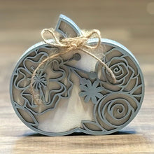 Load image into Gallery viewer, Chunky Wood Pumpkins – Fall Tiered Tray &amp; Tabletop Décor - Small - Swirl
