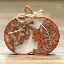 Load image into Gallery viewer, Chunky Wood Pumpkins – Fall Tiered Tray &amp; Tabletop Décor - Small - Swirl
