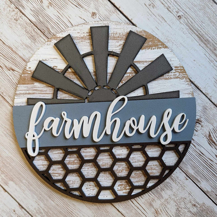 Rustic farmhouse decor insert for interchangeable frame