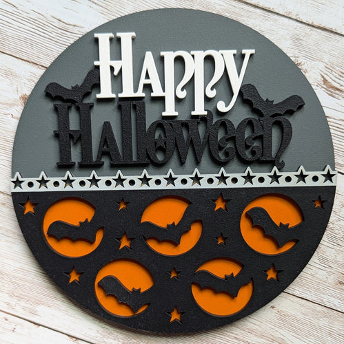 Happy Halloween, Halloween decor, interchangeable decor